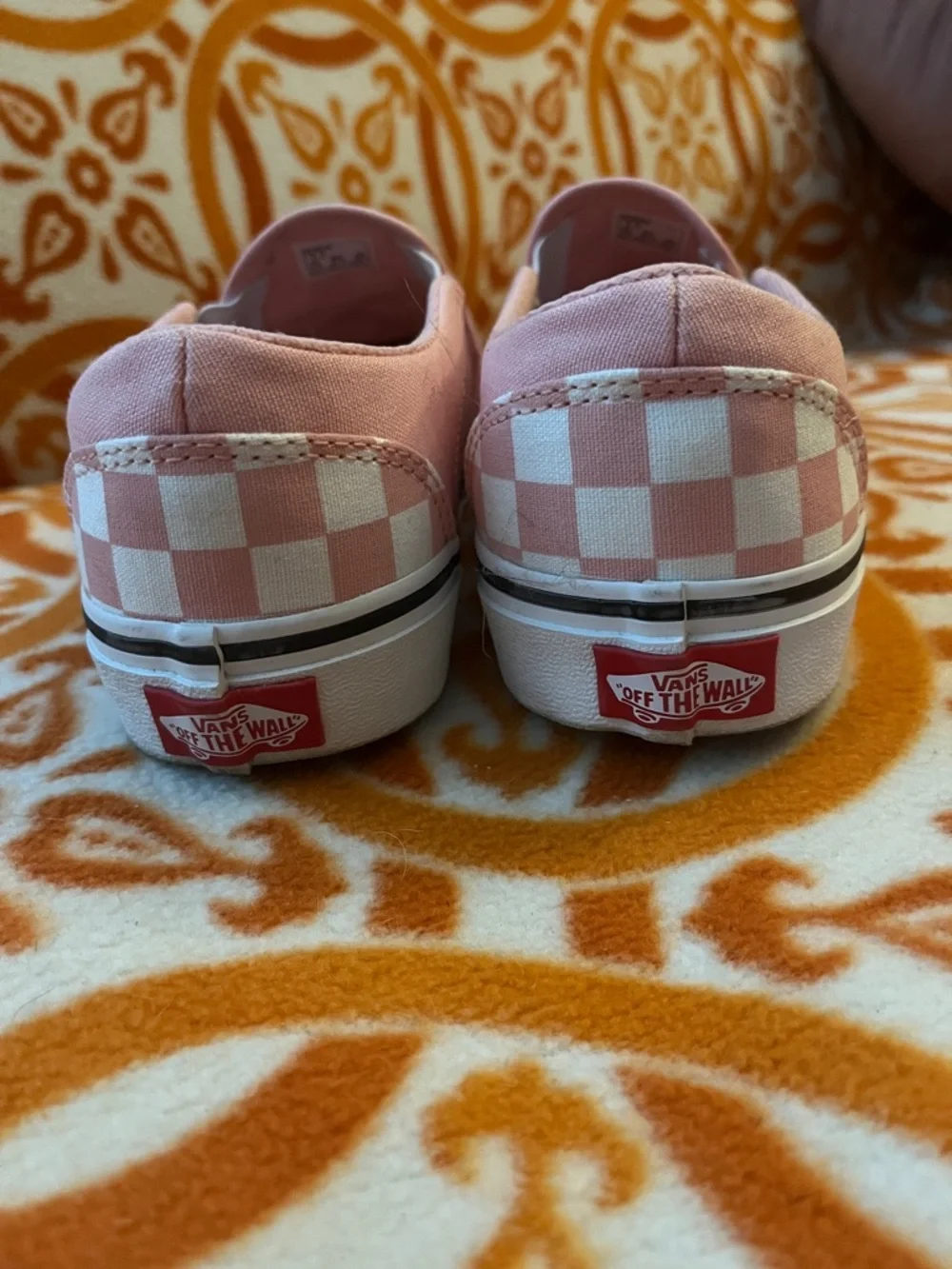 Vans pink/white Checker Slip-On - Picture 3 of 7